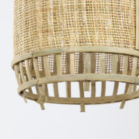 hanglamp Alifia bamboe webbing naturel rond