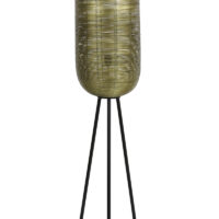 Vloerlamp TOMEK rond antiek brons mat zwart Ø36x152 cm